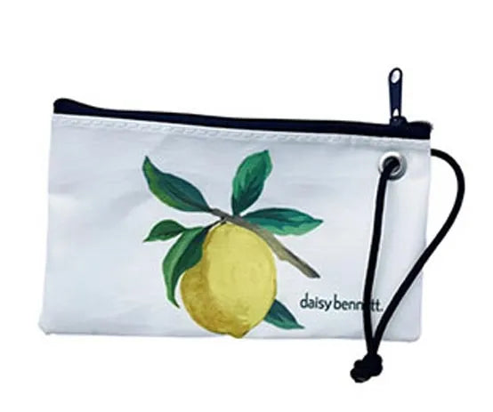 Lemon Sail Cloth Wristlet Daisy Bennett Designs