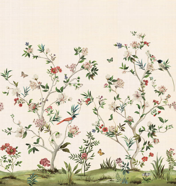 Chinoiserie Magnolia Mural | Almond – Daisy Bennett Designs